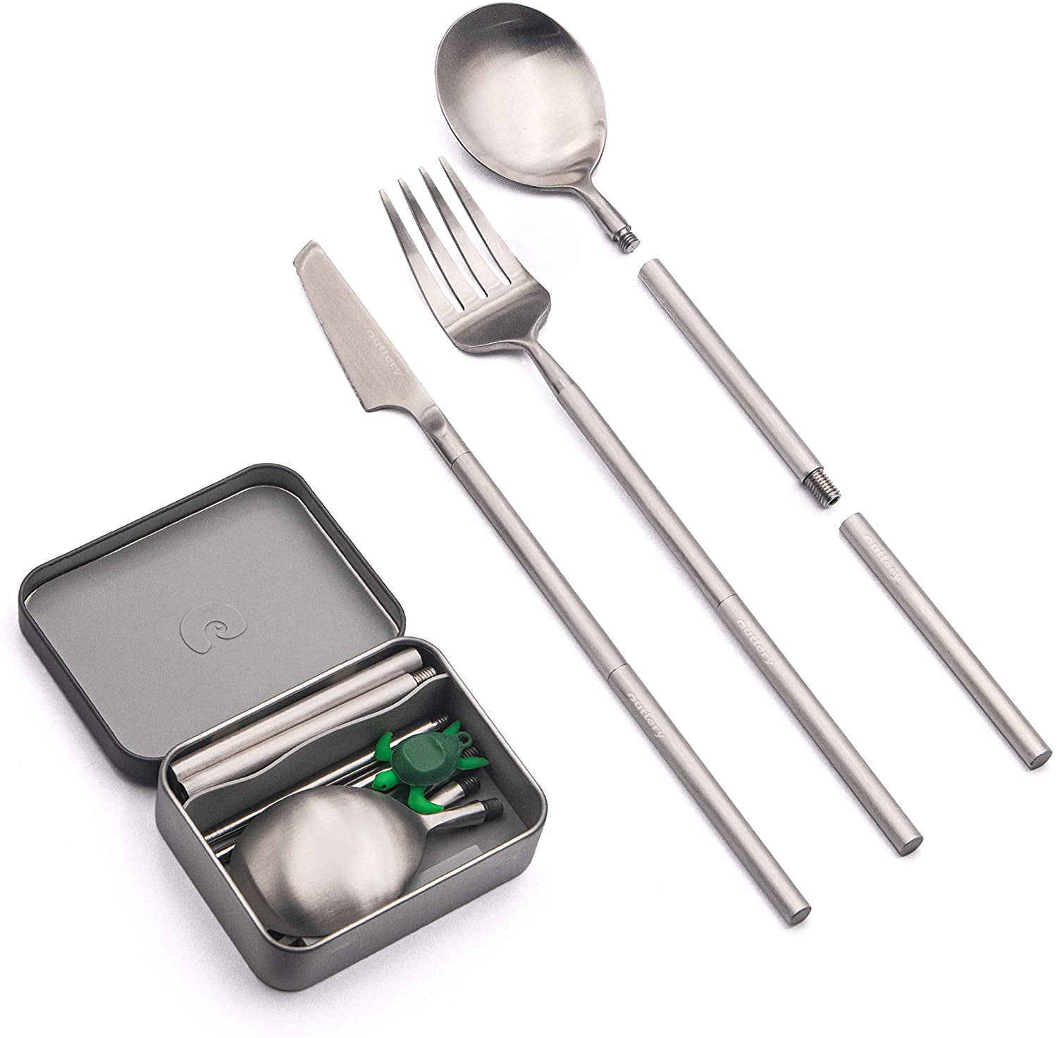 8PACK Portable Utensils Travel Camping Cutlery Set Stainless Steel Flatware US 