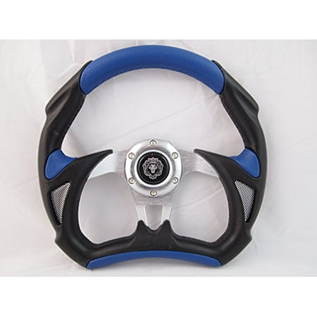 New World Motoring BLUE Steering Wheel with Adapter for RZR 570 800 900