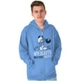 thumbnail image 5 of Hefty Smurf Weights Before Dates Gym Zip Hoodie Sweatshirt Men Brisco Brands L, 5 of 6
