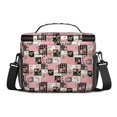 thumbnail image 3 of Lunch Box Pioneer Flower Floral Print Pattern Insulated Lunch Bag for Women Men,Medium Leakproof Lunchbox Cooler Bag Adjustable Strap,10 X 6.7 X 8 Inches, 3 of 6