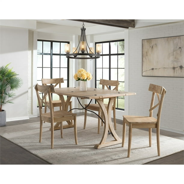 Picket House Furnishings Keaton Folding Top 5PC Dining SetTable and