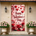 thumbnail image 2 of Valentines Day Heart Banner Backdrop Party Decoration Romantic Background Wedding Anniversary Celebration Event Photo Prop Customizable Love Sign Indoor Outdoor, 2 of 3