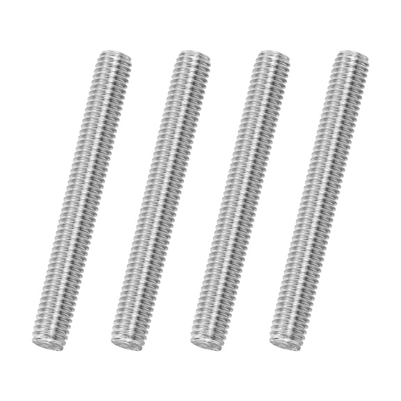 Uxcell 4Pack M8x65mm 316 Stainless Steel Fully All Threaded Rod Studs, 1.25mm Pitch