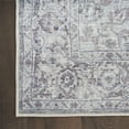 thumbnail image 5 of Nourison Home Machine Washable Series 1 3' x 5' Ivory Grey Vintage Indoor Rug, 5 of 9