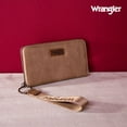 thumbnail image 4 of Wrangler Womens Wallet Wristlet Long Purse Designer Clutch Large Capacity Credit Card Holder Gifts for Women, Khaki, 4 of 7