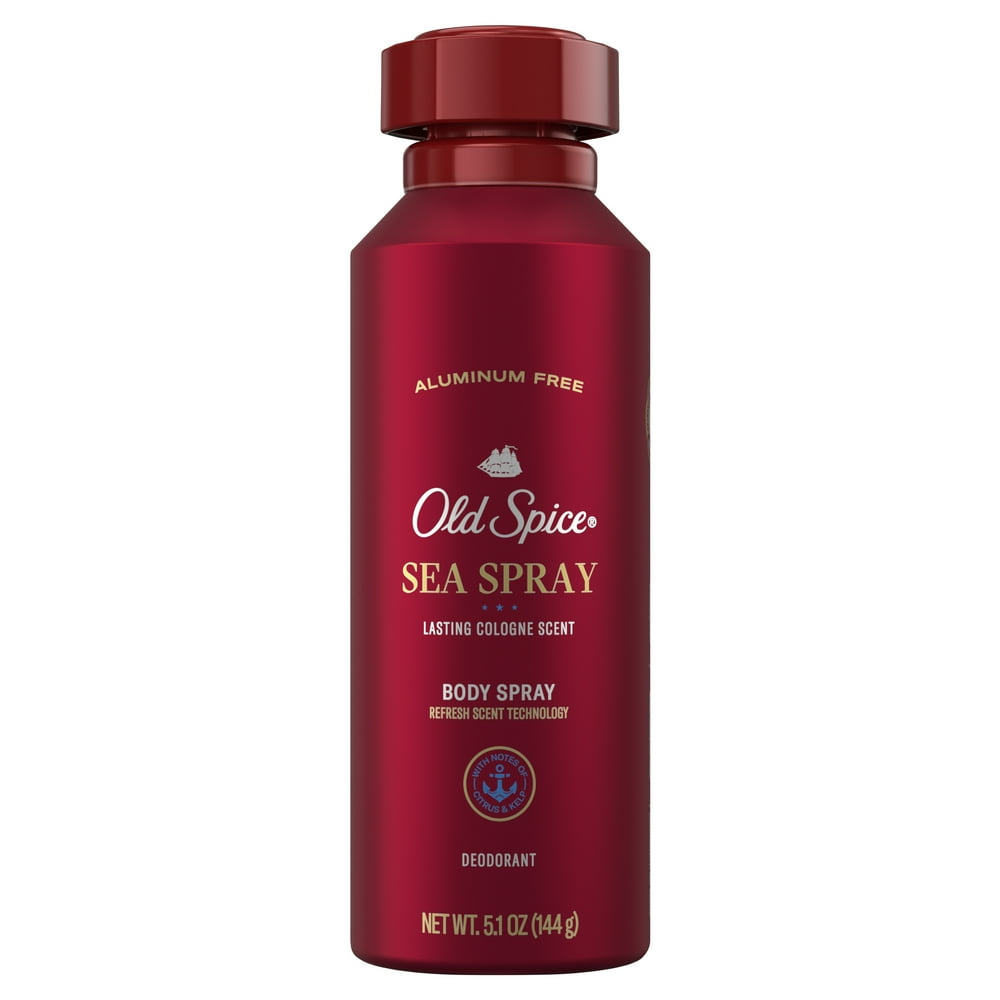 Old Spice Body Spray for Men, Aluminum Free, Sea Spray Cologne, 5.1 oz