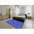thumbnail image 4 of Ahgly Company Indoor Rectangle Patterned Light Slate Blue Area Rugs, 6' x 9', 4 of 6