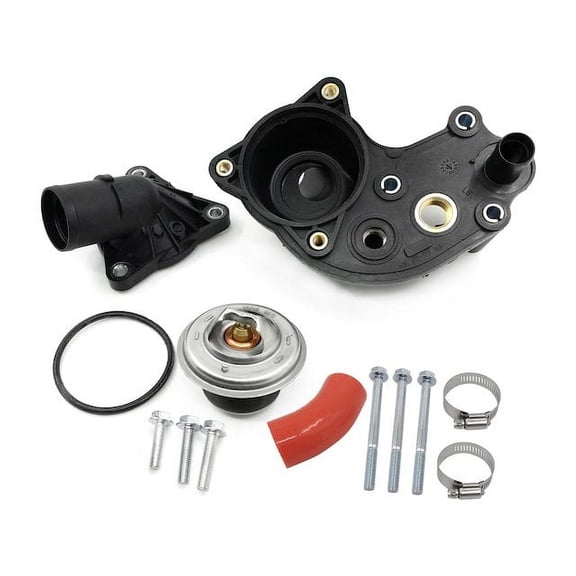 Engine Coolant Thermostat Housing Assembly - Compatible with 1997 - 2001 Ford Explorer 4-Door 4.0L V6 SOHC 1998 1999 2000