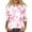 Hot Pink, variant on Iaqnaocc Valentines Shirts for Women 3/4 Sleeve Plus Size Funny Love Heart Print Tunic Tops Fashion Fall Spring Crew Neck Graphic Tee White 2XL