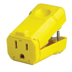 

Leviton Leviton - 05259-0VY - Industrial Nylon Ground/Straight Blade Plug 5-15R 2 Pole 3 Wire Bagged