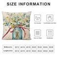 thumbnail image 5 of SHANXI Spring Summer Pillow Covers Sky Blue Outdoor Farmhouse Decor Leaves Decorations Vase Home Sweet Home Linen Cushion Case Gifts for Home Decor 22x22in, 5 of 5