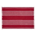 thumbnail image 2 of Arendal Red Stripe Placemat Set of 2 Fringed 13x19, 2 of 4