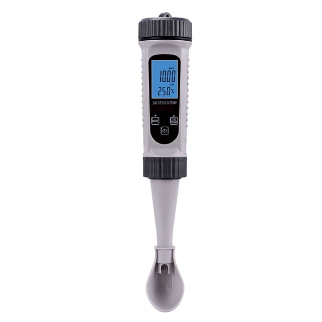 4in1 Digital Water Tester SALT EC S.G. Temp Meter High Accuracy Water Quality Testing Pen Measurement Device for Drinking Water Swimming Pool Aquarium Hydroponics