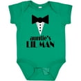 thumbnail image 3 of Inktastic Auntie's Lil Man Boys Baby Bodysuit, 3 of 5