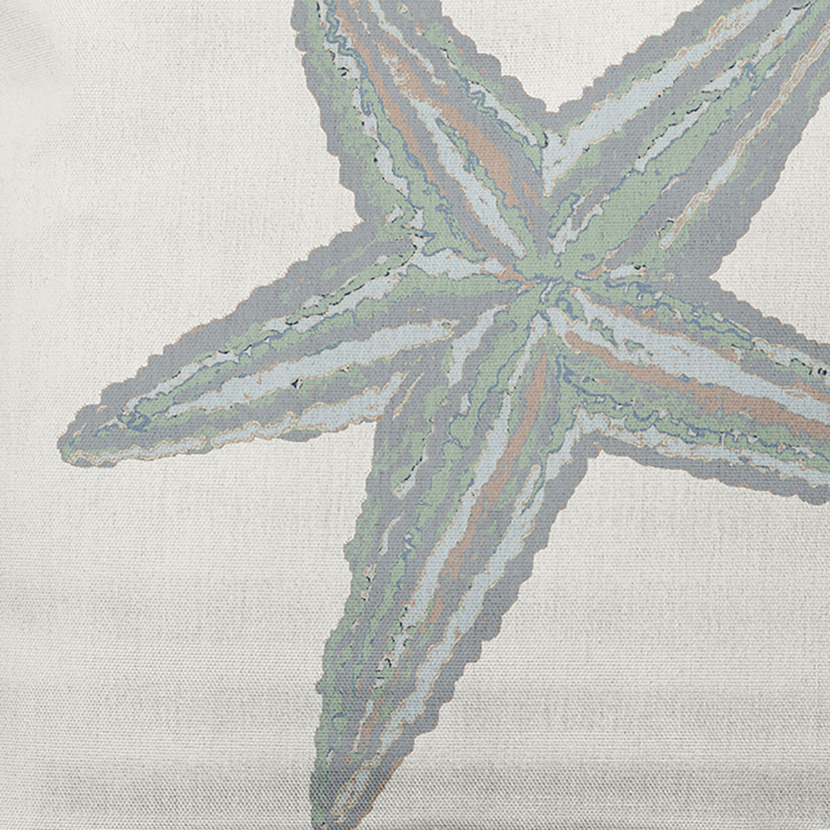 Simply Daisy 14" x 20" Starfish Nautical Decorative Indoor Pillow