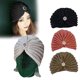 thumbnail image 3 of TQEHS Gorro de lana de punto, protección contra el frío en otoño e invierno, banda para el cabello cálida N4 F6W6, 3 of 5