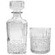 thumbnail image 1 of Juego de Decantador Licorera Tapa Hermética con 4 Vasos de Vidrio Grueso con Diseño de Relieve Diamante, Modelo Stirling, Ideal para Vino o Whisky con Caja de Regalo, 1 of 5