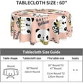 thumbnail image 4 of Happy Birthday Tablecloth, Birthday Tablecloth, Birthday Party Tablecloth Seasonal Dining-Table Cover, 60 inch Round for Home Party Picnic, 4 of 6