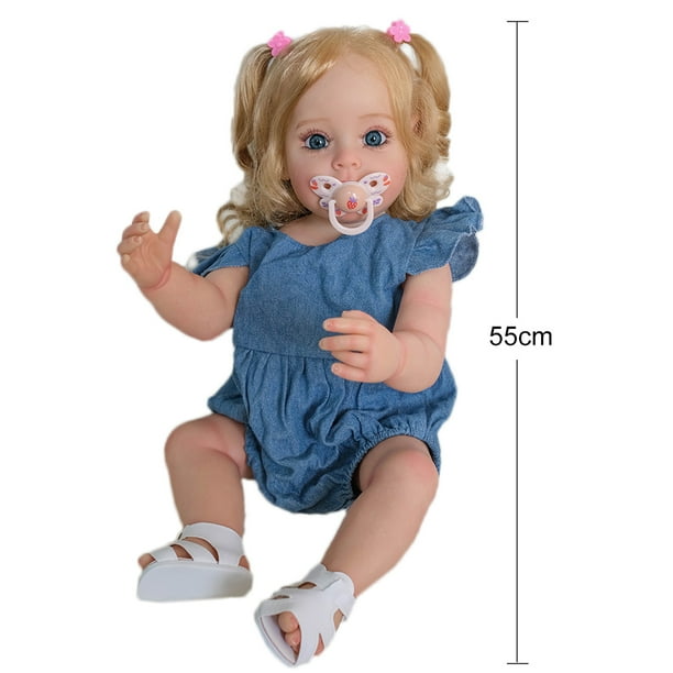 Muneca de silicona Material didactico 3D Prop Muneca pintada a mano para ninos Regalos Azul Likrtyny Para estrenar Walmart en linea