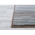thumbnail image 3 of Handcraft Rugs-Abstract Modern Stripped Contemporary Rug Red Rust Color Super Plush and Soft 5 ft by 7 ft, 3 of 9