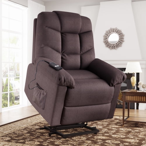 Electric Lift Recliners For Elderly Power Chairs With Remote Control Heavy Duty Sofa Lounge Chair Safety Motion Reclining Mechanism Living Room Furniture Brown Com Electric Lift Recliners For Elderly, Are Power Lift Chairs Safe