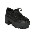 thumbnail image 1 of New Women Bumper Rave-02 Metallic PU Mesh Platform Oxford Chunky Heel Creeper, 1 of 5