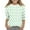 Green, variant on Iyufng Tops for Youth Girls Crew Neck 3/4 Long Sleeves Shirts,Fashion Gifts for Everyday