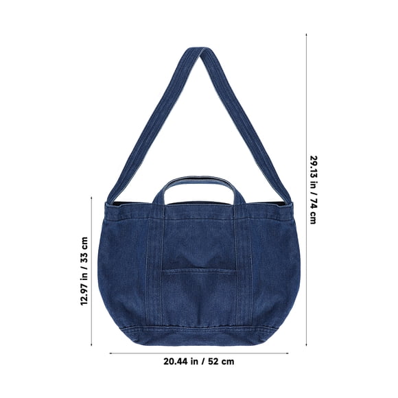 Bolsa de asa de tela de mezclilla Bolsa cruzada retro Bolsa de gran capacidad Bolsa de hombro