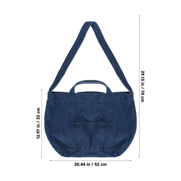Bolsa de asa de tela de mezclilla Bolsa cruzada retro Bolsa de gran capacidad Bolsa de hombro