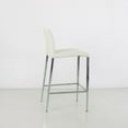 thumbnail image 3 of Tabouret de Comptoir Moderne Delta en Similicuir et Chrome - Qualité Commerciale, 3 of 5