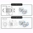 thumbnail image 5 of Interruptor pulsador de metal de 12 mm, 16 mm, 19 mm y 22 mm con cabeza plana, 1 NO, 1 NC, luz LED de arranque y parada, rojo, naranja, azul, verde, blanco, 3 V, 12 V, 24 V, 110 V, 5 of 5