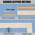 thumbnail image 5 of 1 Set 180" x2" Beige 3D Peel Stick Wallborder Moulding Trim Self Adhesive Stick Foam Flexible Sticky Wall Edging Lines Baseboard Wall Base Molding Trim for Wallpaper Border Mirror Border DIY Decor, 5 of 9