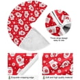 thumbnail image 5 of FMSHPON Christmas Snowflakes Gloves Xmas Christmas Tree Skirt Stand Mat for Holiday Party Decoration Indoor Outdoor 48 inches, 5 of 6