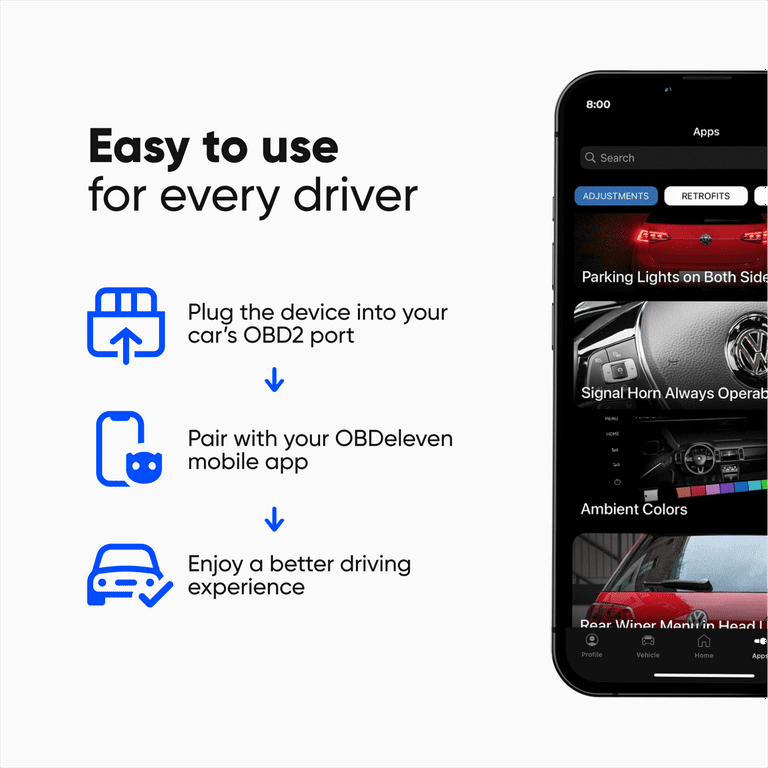OBDeleven NextGen OBD2 Bluetooth Car Diagnostic Scan Tool