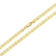 thumbnail image 2 of 14K Yellow Gold Chain 4mm Light Weight Flat Mariner Chain Necklace (18, 20, 22, 24, 26 Inches), 2 of 3