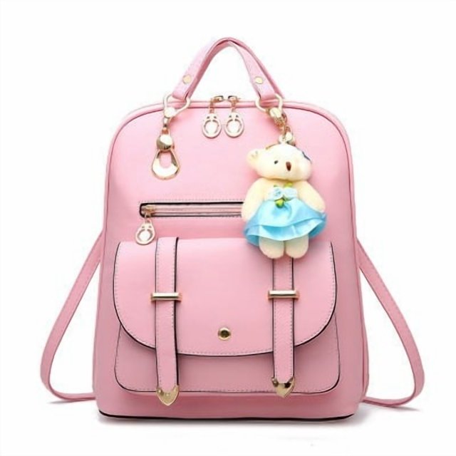 Mochila de cuero para niñas, minibolso de hombro acolchado de moda para adolescentes, tamaño pequeño
