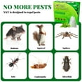 thumbnail image 7 of RodentRepellent with Peppermint Oil - Mouse, Squirrel & Rat Deterrent for Car Engines, Garage, Attic - Long-Lasting Mole/Mice Control Indoor & Outdoor - Safe vs Moth Balls & Traps (30 Pack), 7 of 7