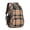 Orange and Black, variant on Purple and Black Checkered Pattern Backpack for School, Cute School Bag with Adjustable Shoulder Straps and Padded Back, 16.9"x12.6"x5.9"
