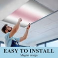 thumbnail image 6 of Pink Grey White Fluorescent Light Covers, Farmhouse Ombre Color Modern Simple Magnetic Light Covers for Ceiling Lights, Fluorescent Ceiling Shade Filters for Classroom Bedroom Office 4x2Ft x 3PCS, 6 of 8