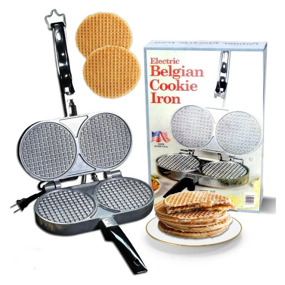 C Palmer Medium Belgian Cookie Iron, Model 1120, Made in the USA