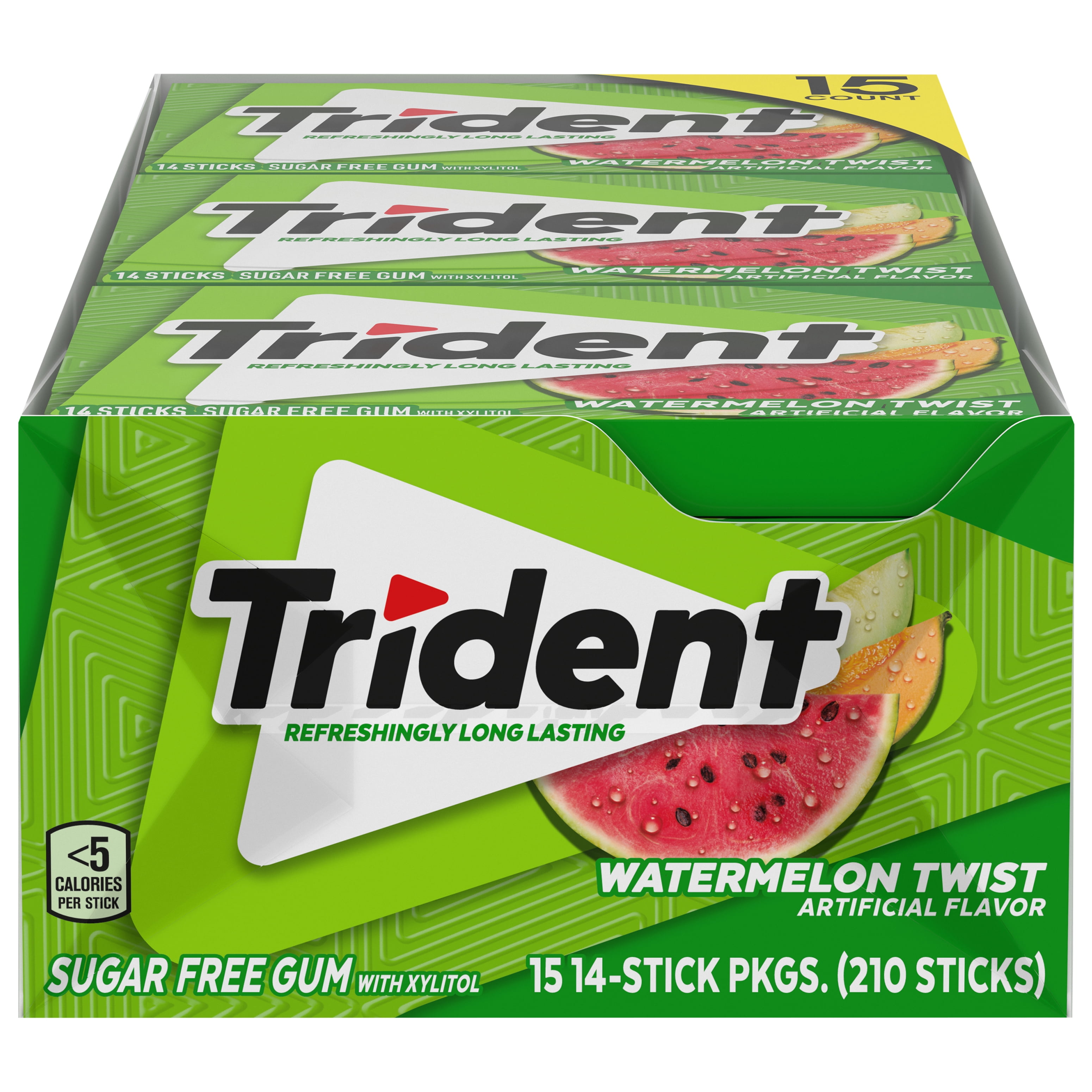 Trident Tropical Twist Sugar Free Gum, 210 Pieces for Office - Walmart Supplies