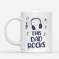 thumbnail image 2 of Custom Mugs This Rock Dad Rock n roll Music Lover Dads Gifts for Father's Day from Daughter son Santa Presents Ceramic Coffee 11oz 15oz Christmas Mug, 2 of 7