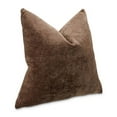 thumbnail image 3 of MICHAEL AMINI The Smith 20x20" Square Chenille Accent Pillow Chocolate Set of 2, 3 of 4