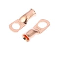thumbnail image 4 of 10pcs 4 AWG-3/8" Car Vehicle Battery Cable Ends Tubular Ring Terminals Closed End Crimp Connectors Copper Tone, 4 of 6