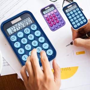 TTJ Calculator Small Basic Calculator Solar Cell In 1 Calculator Student Calculator Office Portable Candy Calculator