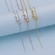 thumbnail image 4 of Collar de plata S925, cadena en forma de O, cadena de ondas de agua, aliento de bebé, estrella cruzada, cadena de clavícula para mujer, 4 of 5