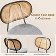 thumbnail image 3 of Counter Stool With Rattan Back, 3 of 7