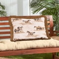 thumbnail image 5 of VISI-ONE Blue Ridge Trading Chevaux Sauvages Chasse Décorative et Rustique Oreiller à Jeter Oblong, 14 "x 20" Pouces,, 5 of 5