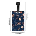thumbnail image 4 of Junzan Luggage Tag For Suitcase Autumn Leaves With Blue Print Luggage Tag With Id Privacy Cover For Suitcase Travel Bag, 4 of 7