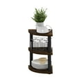 thumbnail image 4 of Furinno Turn-N-Tube 3-Tier Corner Countertop Organizer Shelf in Amber Pine/Black, 4 of 6